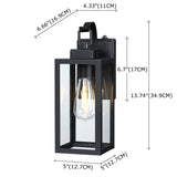 Revtronic 1- Light Outdoor Wall Light with Dusk to Dawn