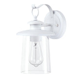 Revtronic 1-Light Outdoor Wall Lantern, Matte White