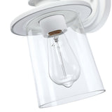 Revtronic 1-Light Outdoor Wall Lantern, Matte White