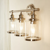 Revtronic 3-Light Dimmable Brushed Nickel Vanity Light