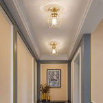 1-Light Ceiling Light Fixture, Soft Gold