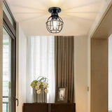 1-Light Ceiling Light Fixture, Matte Black