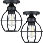 1-Light Ceiling Light Fixture, Matte Black