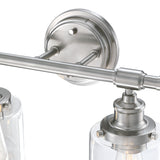 2-Light Bathroom Vanity Light, Brushed Nickel