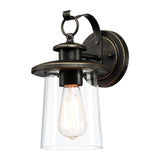 1-Light Outdoor Wall Lantern, Rustic Bronze
