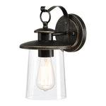1-Light Outdoor Wall Lantern, Rustic Bronze