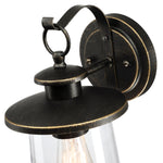 1-Light Outdoor Wall Lantern, Rustic Bronze