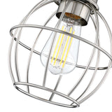 1-Light Ceiling Light Fixture, Brushed Nickel