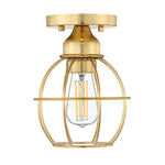 1-Light Ceiling Light Fixture, Soft Gold