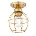 1-Light Ceiling Light Fixture, Soft Gold