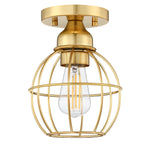 1-Light Ceiling Light Fixture, Soft Gold