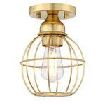 1-Light Ceiling Light Fixture, Soft Gold