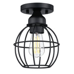 1-Light Ceiling Light Fixture, Matte Black