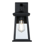 1-Light Outdoor Porch Light, Matte Black