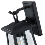 1-Light Outdoor Porch Light, Matte Black