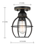 1-Light Ceiling Light Fixture, Oil Rubbed Bronze