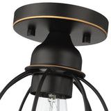 1-Light Ceiling Light Fixture, Oil Rubbed Bronze