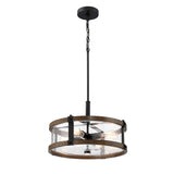 Revtronic 51114 4-light Wood Farmhouse Pedant Light