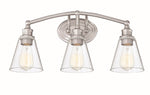 Revtronic 3-Light Brushed Nickel Vanity Light