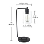 Revtronic 1238BK Bedside Table Lamp