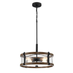 Revtronic 51114 4-light Wood Farmhouse Pedant Light