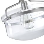 Revtronic 71611BN 1-Light Ceiling Light with Clear Glass Shade